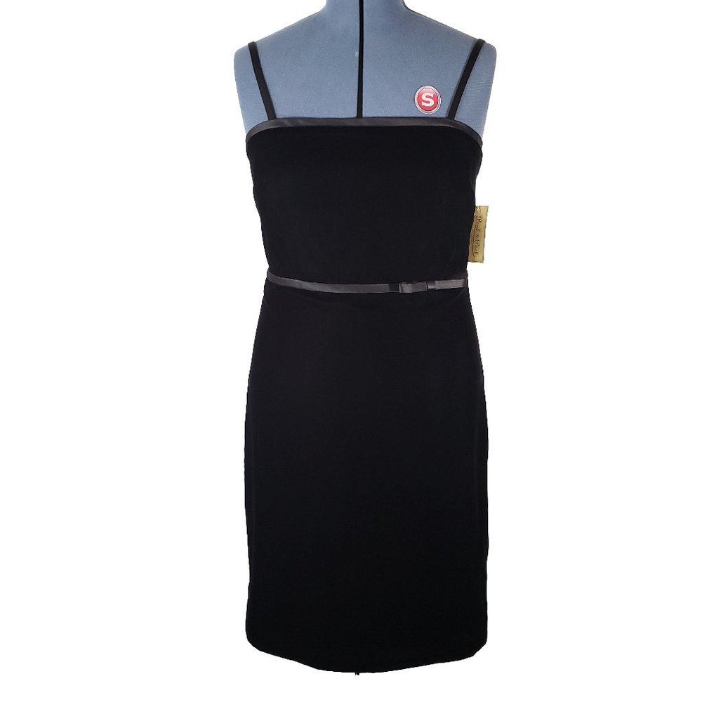Peck & Peck Black Velvet Dress Women's Size 14 NWT- SO gorgeous!